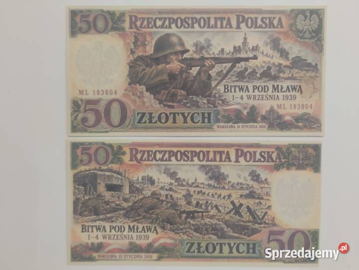 zestaw 9 sztuk banknotów kolekcjonerskich z podlaskie Białystok