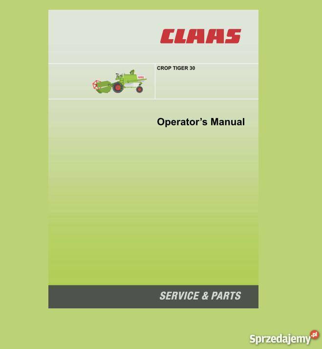 Claas CROP TIGER 30 instrukcja obsługi Kielce