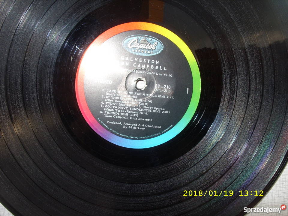 Country LP G CAMPBELLGALVESTON Canada płyta winylowa dolnośląskie Wołów