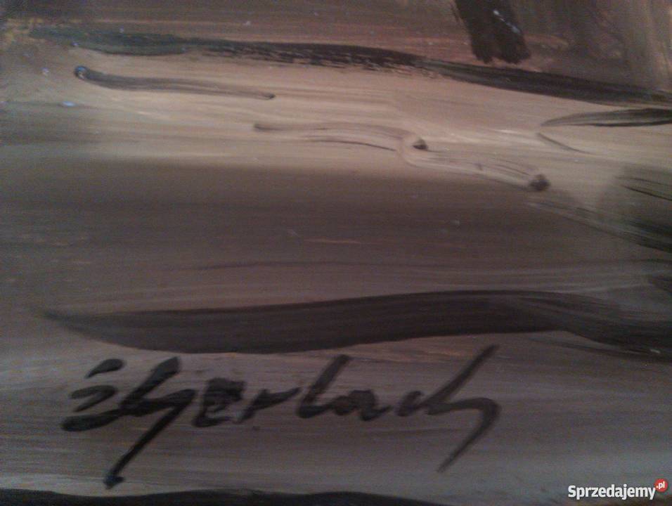 obraz olej EGerlach baszta Zabrze