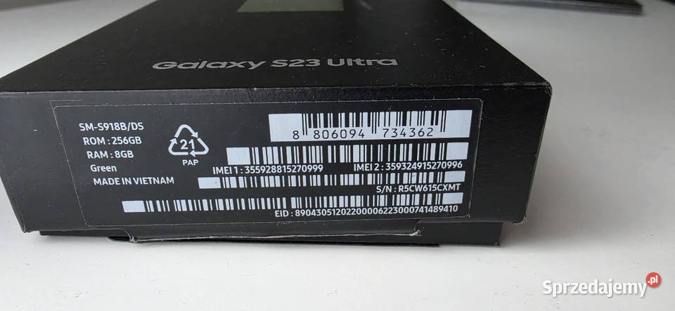 Samsung s23 ultra kolor zielony Syców