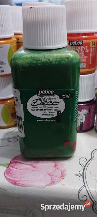 farba pebeo 250ml zielony żółty fiolet Zamość sprzedam