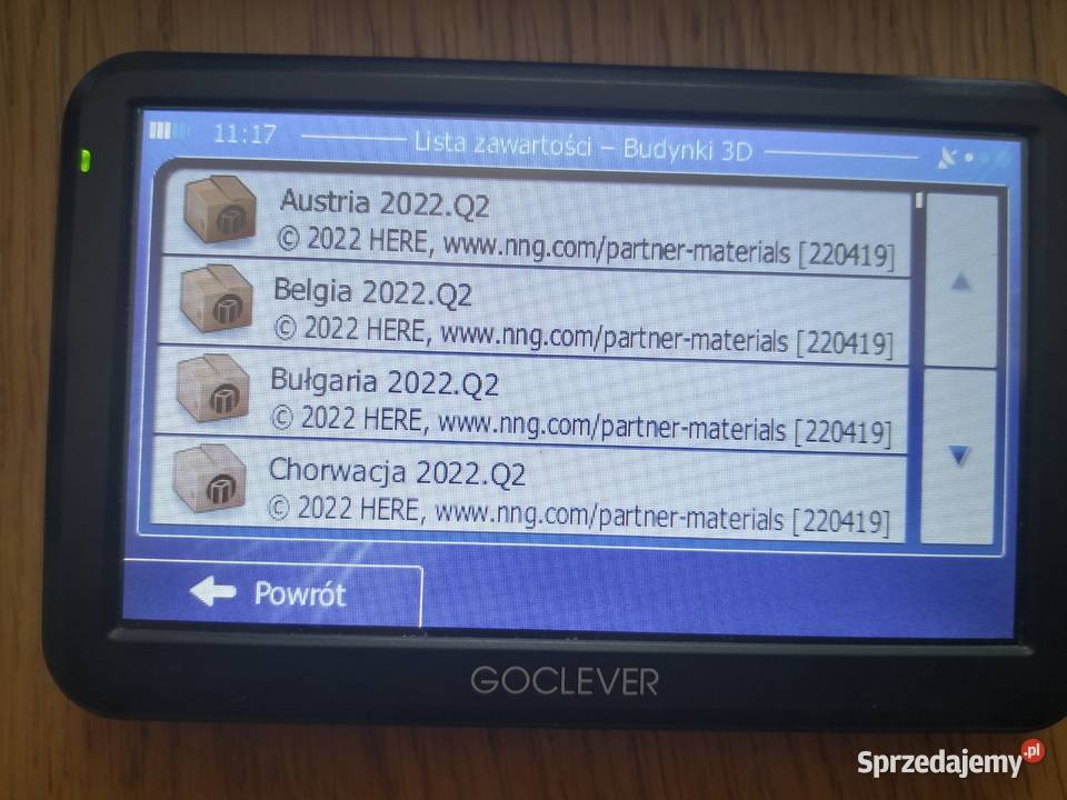 GOCLEVER NAVIO 520 system nawigacji IGO Q2 2022 lubelskie Biłgoraj