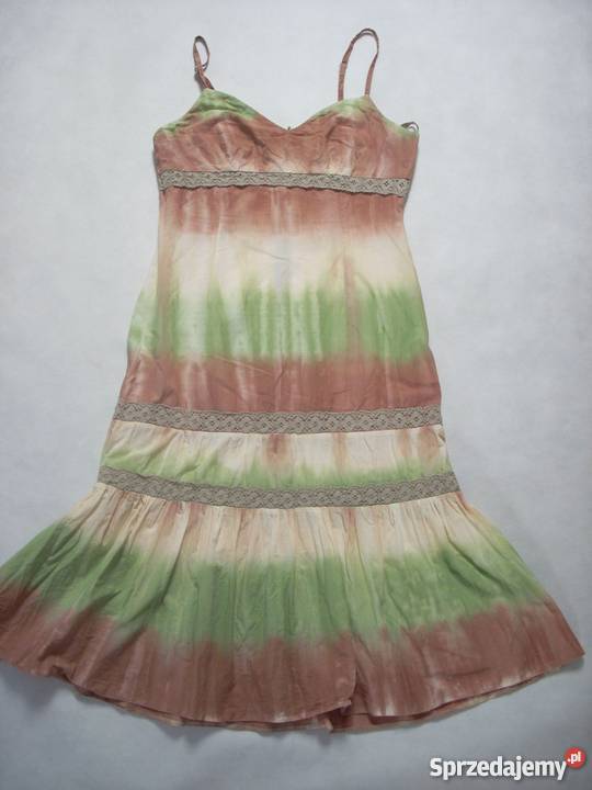 Taranko letnia Sukienka Bawełna Ombre Falbana 36 Z falbankami  Nowy Sącz