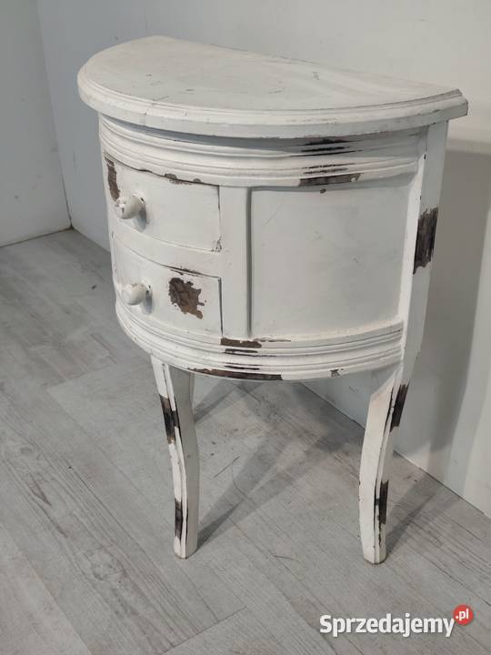 Stylowa komoda półokrągła Demilune Shabby Chic