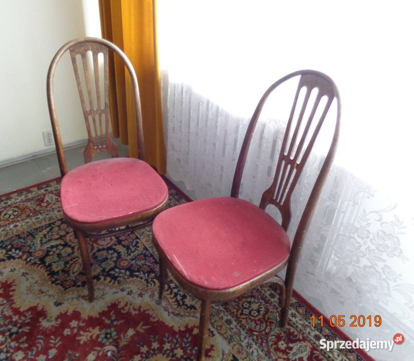 krzesła gięte 2 sztuki z fabryki Jasienice Bydgoszcz