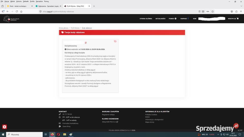 Kod Rabatowy PGG rabat 250 promocja na węgiel Czarków