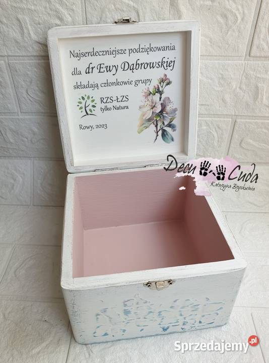 Szkatułka shabby chic kwiat jabłoni Kraków