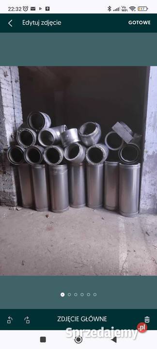 Kominy spalinowe że stali kwasoodpornej Pozostałe Kołbaskowo sprzedam