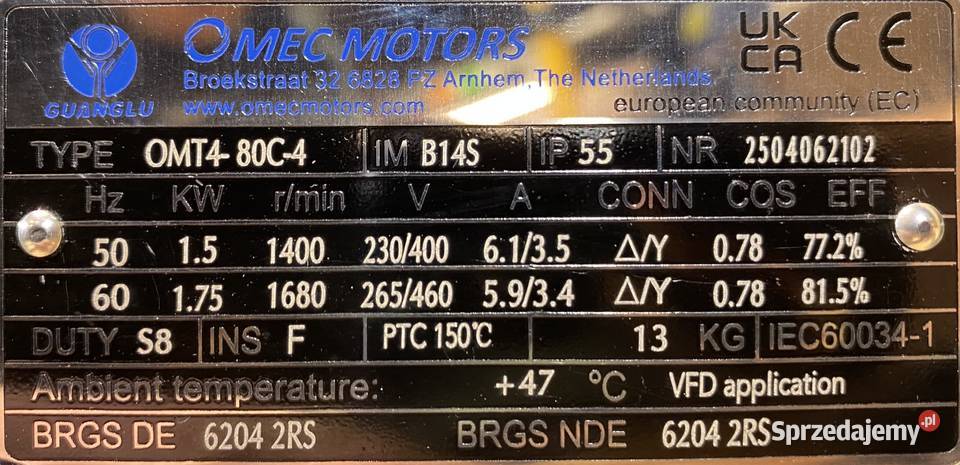 motoreduktor przekładnia 15kW 93obr NORD