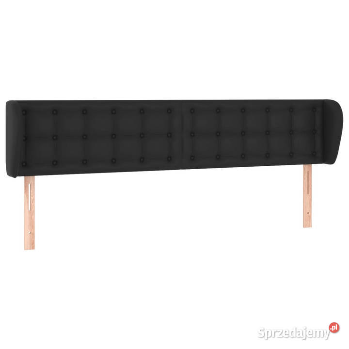 Zagłówek uszak czarny 163x23x7888 sztuczna skóra Warszawa