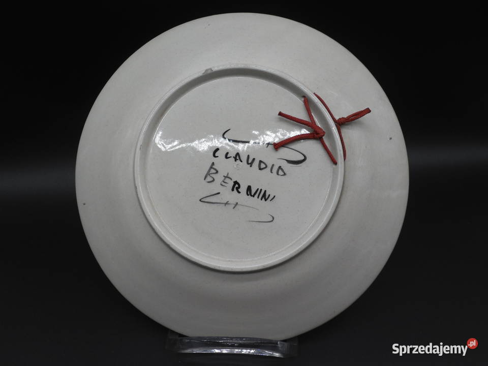 Ceramiczny talerz Claudio Bernini Porcelana i szkło Raszków