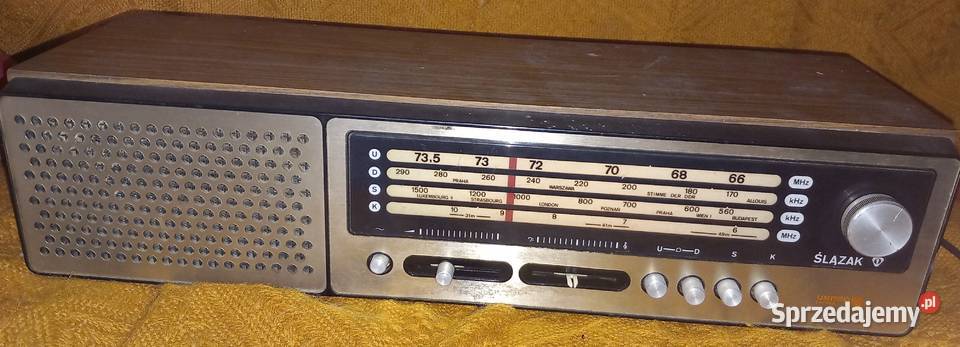 Radio Unitra Ślązak przestrojony Elektronika Gdynia