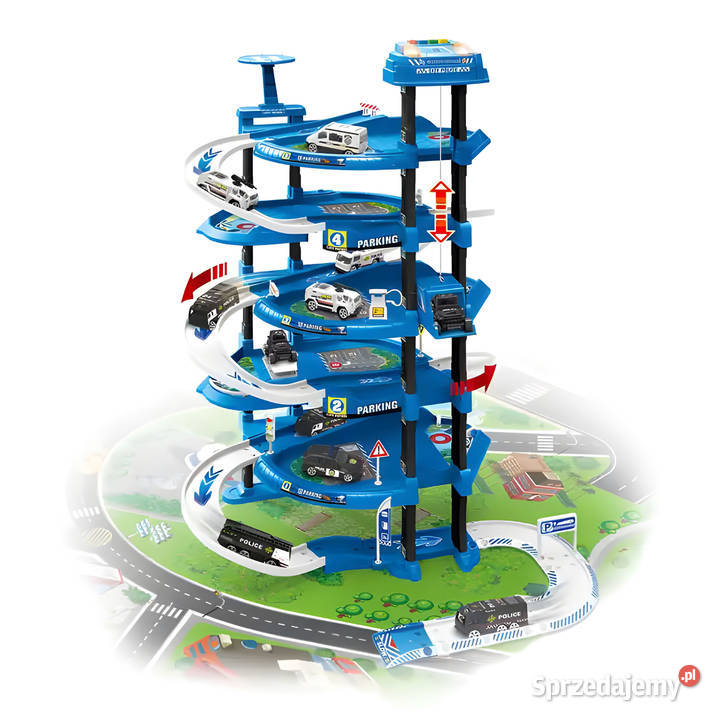 Garaż samochodowy XXL komenda policji 5 poziomów Samochody i pojazdy Smogorzów