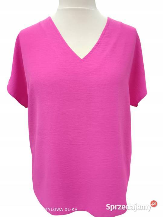 Bluzka TOP CAMILLA damska rozmiar 42 biust 100 różowy Bluzki i koszule Pątnów