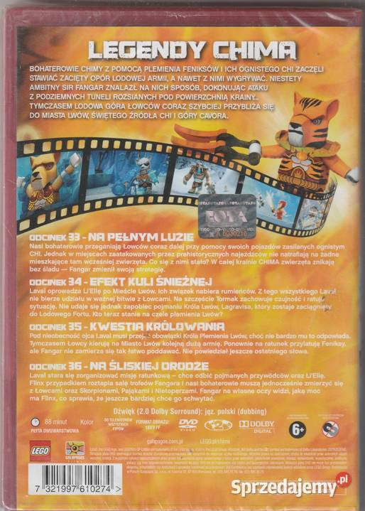LEGO Chima Część 9 Odcinki 3336 DVD Pruszków