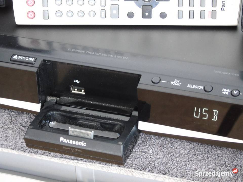 Amplituner Panasonic pilot USB mp3 CD RDS kol Amplitunery Elektronika Jasło