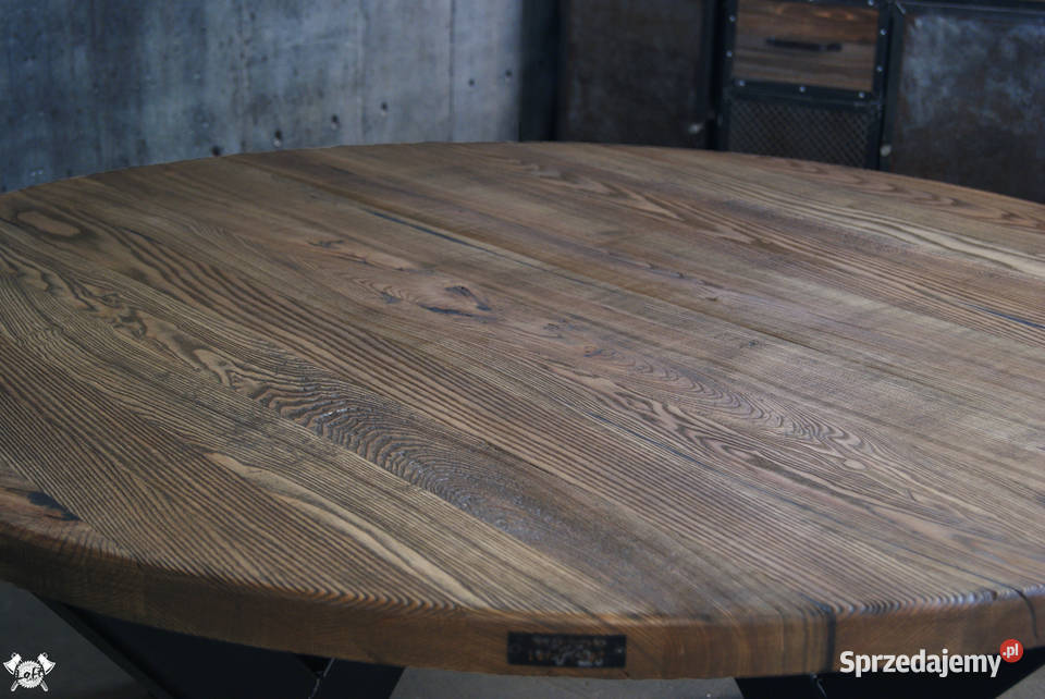 Okrągły stół industrialny GRAAL stół loftowy 100cm Wrocław sprzedam