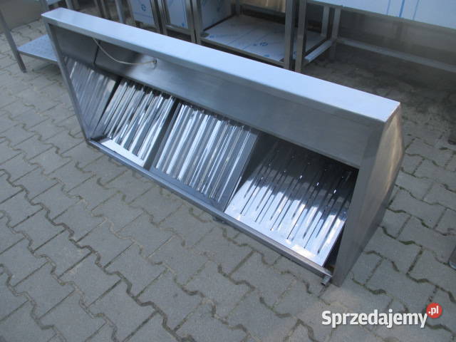 OKAP GASTRONOMICZNY TRAPEZOWY Z FILTRAMI TURBINĄ Ostrów Wielkopolski