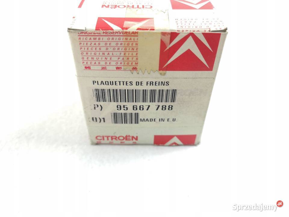 KLOCKI HAMULCOWE TYŁ CITROEN XANTIA XM ORYGINAŁ