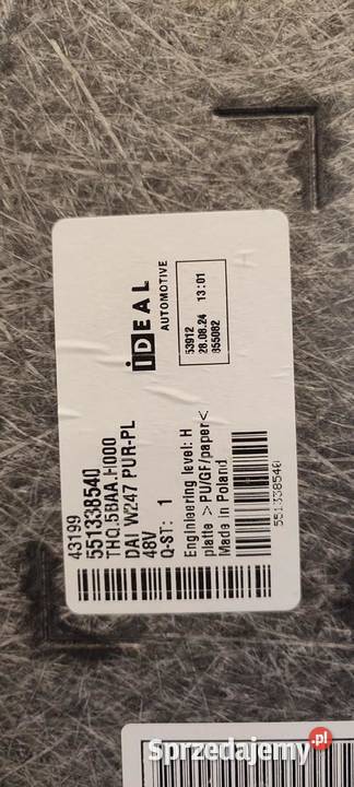 MERCEDES W247 PODŁOGA BAGAŻNIKA A2476807704 dolnośląskie sprzedam