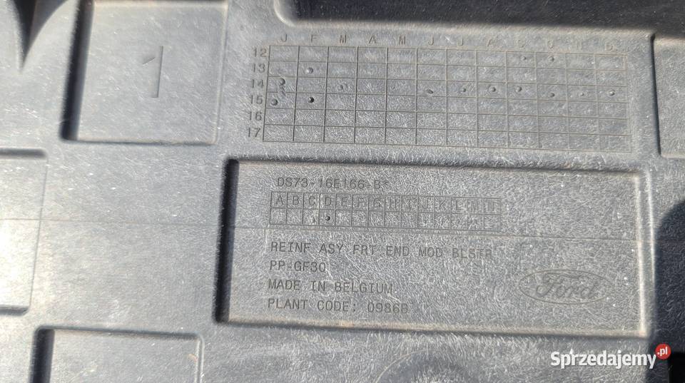 FORD MONDEO MK5 PAS PRZEDNI WZMOCNIENIE CZOŁOWE śląskie Ruda Śląska sprzedam