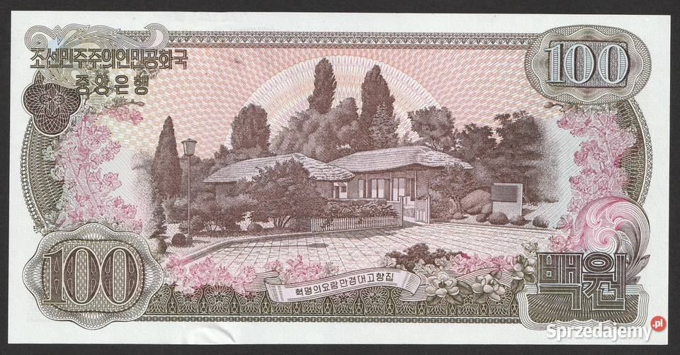 KOREA PÓŁNOCNA 100 WON 1978 STAN UNC Łódź