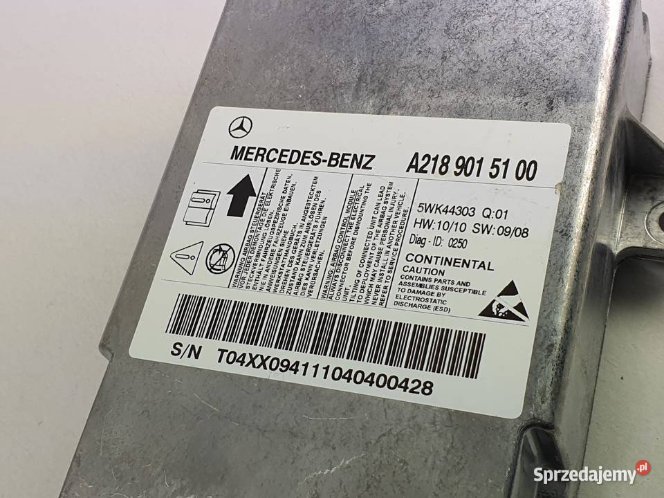 Modul Sensor Air Bag Mercedes Cls W218 osobowe Łódź