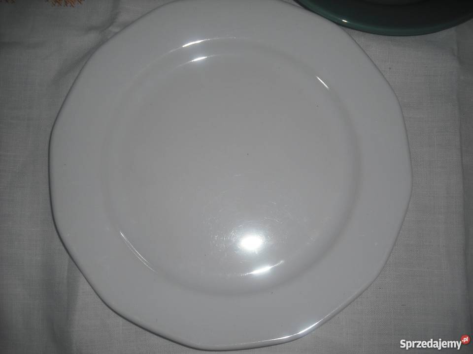 Komplet 4 talerze porcelanowe płaskie 4 kolory Warszawa