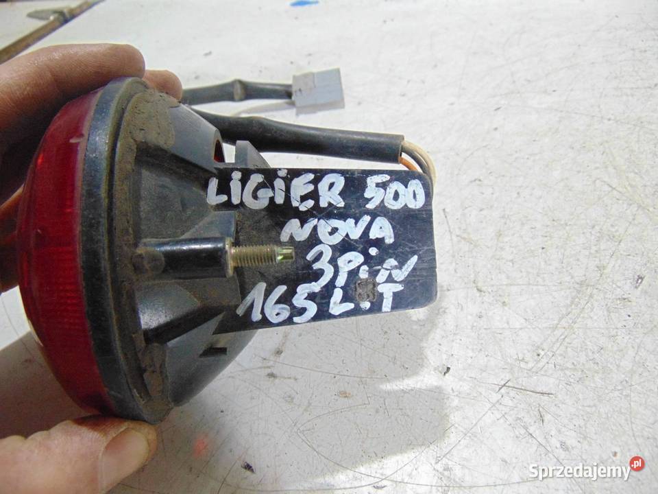 LAMPA LEWA TYLNA TYŁ 3 PIN LIGIER NOVA 500 Lampy tylne