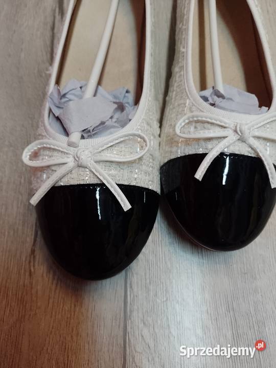 41 Ekskluzywne biało czarne baleriny wieczorowe Kraków