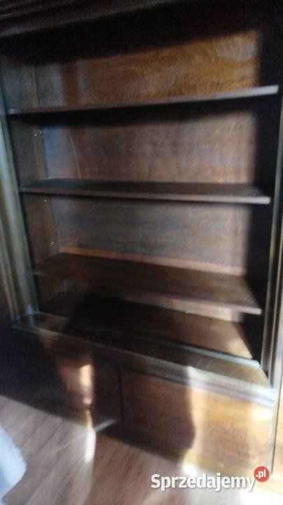 Witryna dębowa art deco antyk Gliwice