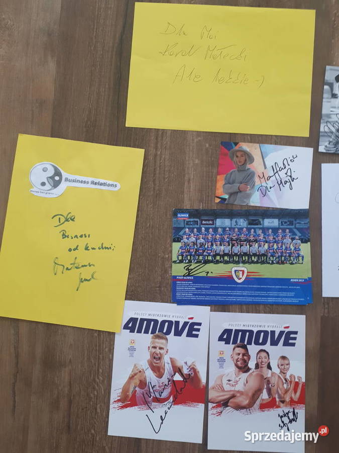 Kolekcja autografów śląskie Gliwice
