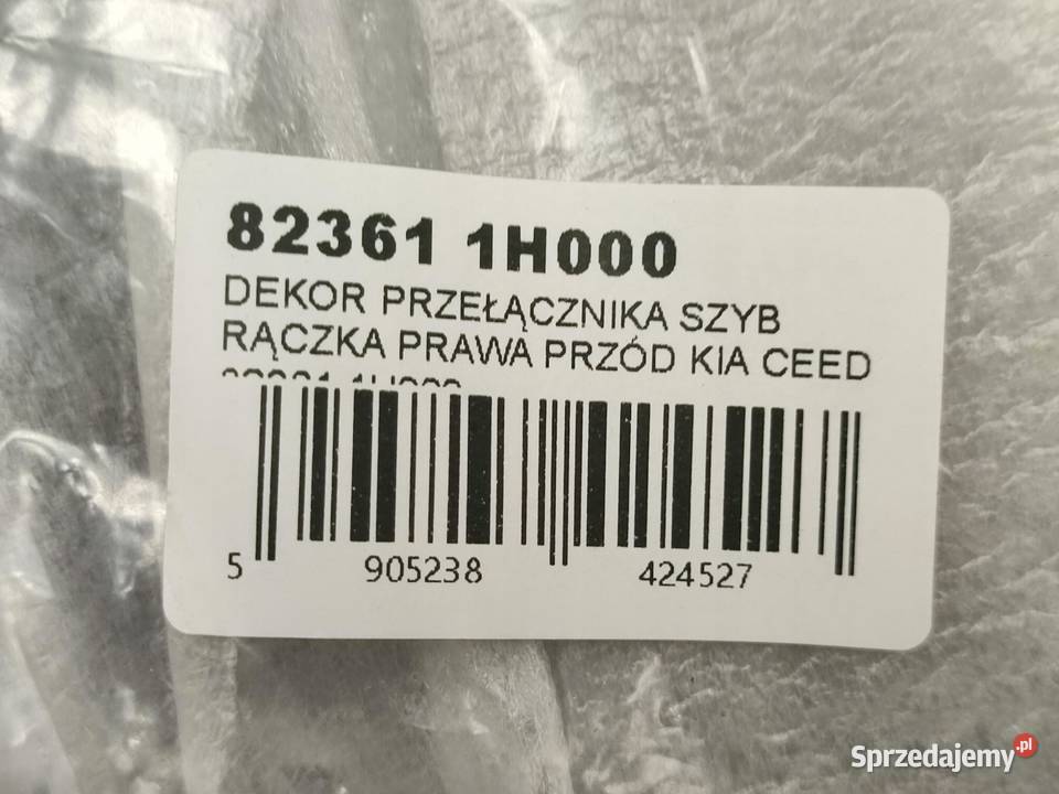 PANEL SZYBY PRAWY PRZÓD KIA CEED ED 20062012