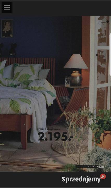 Łóżko Vintage 160200 IKEA Ekeberg ze stolikiem Wałbrzych