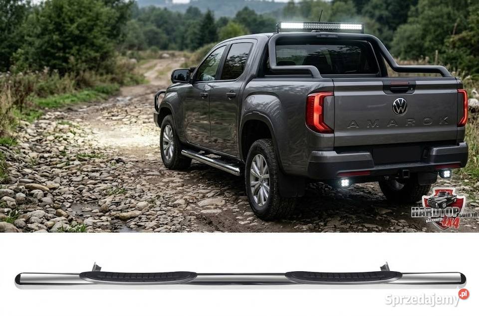 Progi orurowanie Stopnie Boczne CHROM 70mm VW