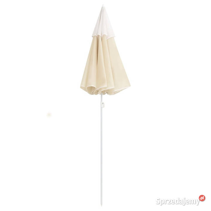 Parasol ogrodowy na stalowym słupku piaskowy 180 mazowieckie Warszawa