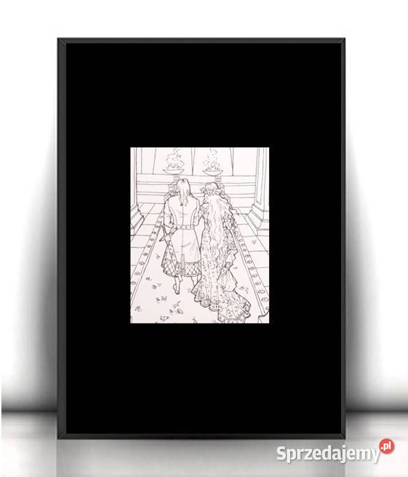 mały plakat biało czarny czarno biały obrazek na