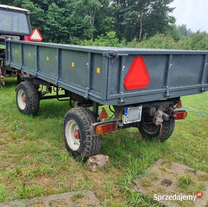 Ursus 902 zestaw ciągnik rolniczy przyczepa Auto Gwda Wielka