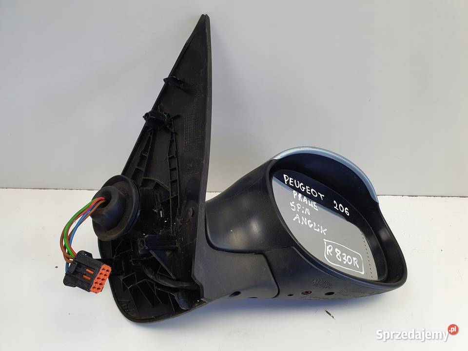 LUSTERKO PRAWE Peugeot 206 9809r PASAŻERA 5 Pin Chełm