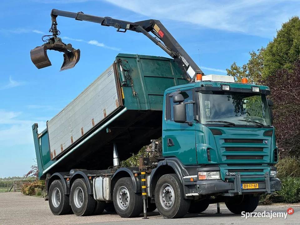 Wywrotka 8x4 z dzeigiem bordmatic Scania 420KM mazowieckie Warszawa