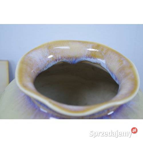 Wazon ceramiczny vintage z efektowym szkliwem sprzedam