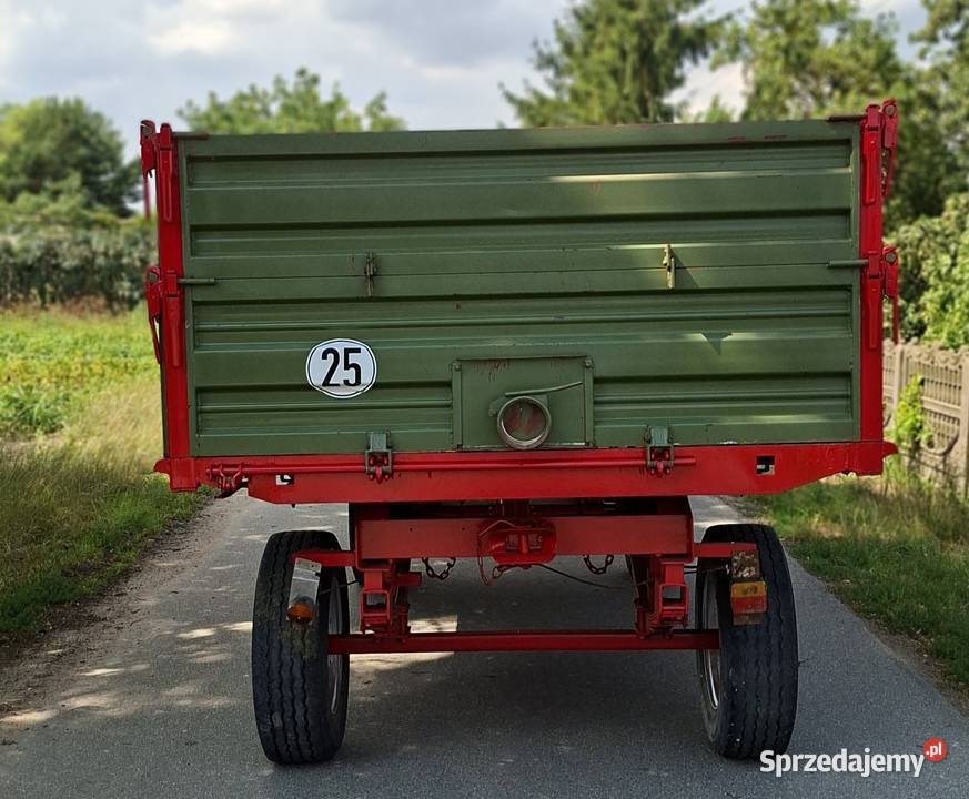 Przyczepa wywrotka 3 stronna Fristein 8 ton nieuszkodzony Przyczepy rolnicze Sieradz
