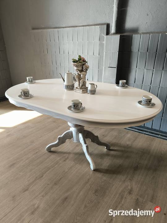 Piękny owalny stół w stylu Shabby Chic Okazja Pruszków