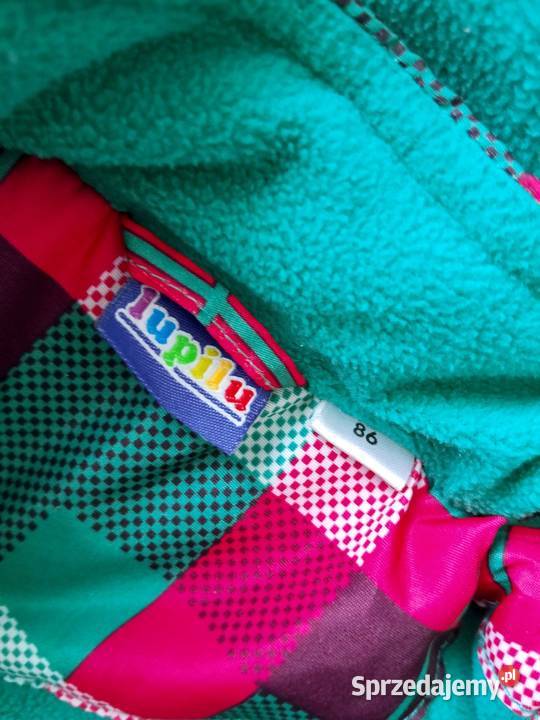 Kurtka narciarska zimowa dziewczęca w kratę różowy Nysa