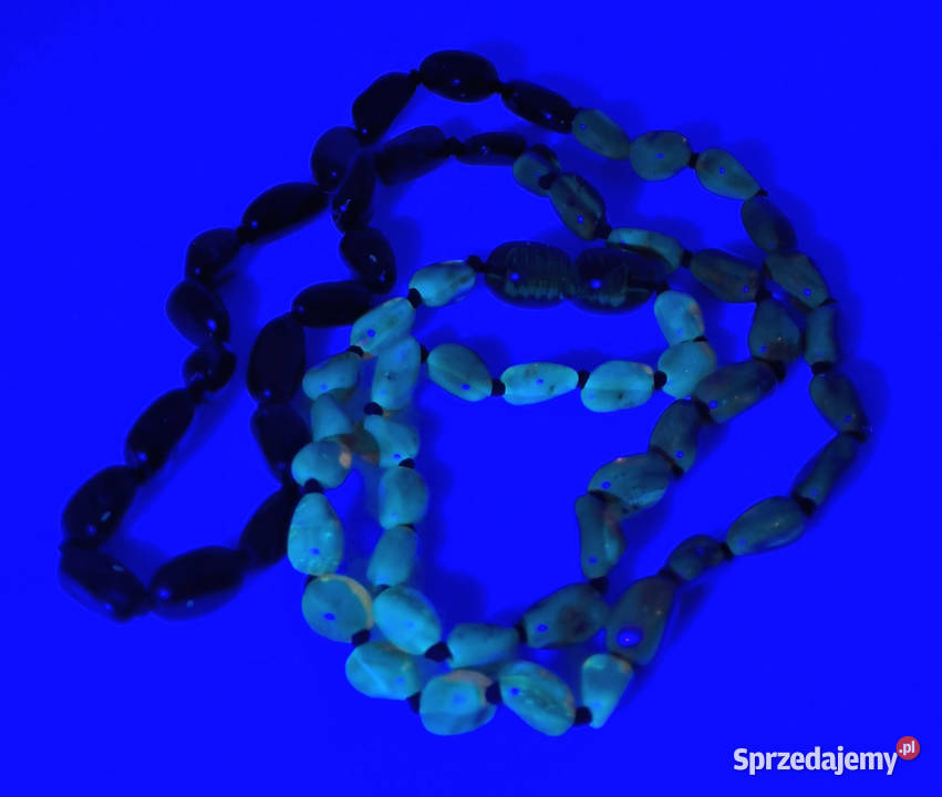 Korale bursztyn bałtycki ryż cieniowany cytryna Warszawa sprzedam