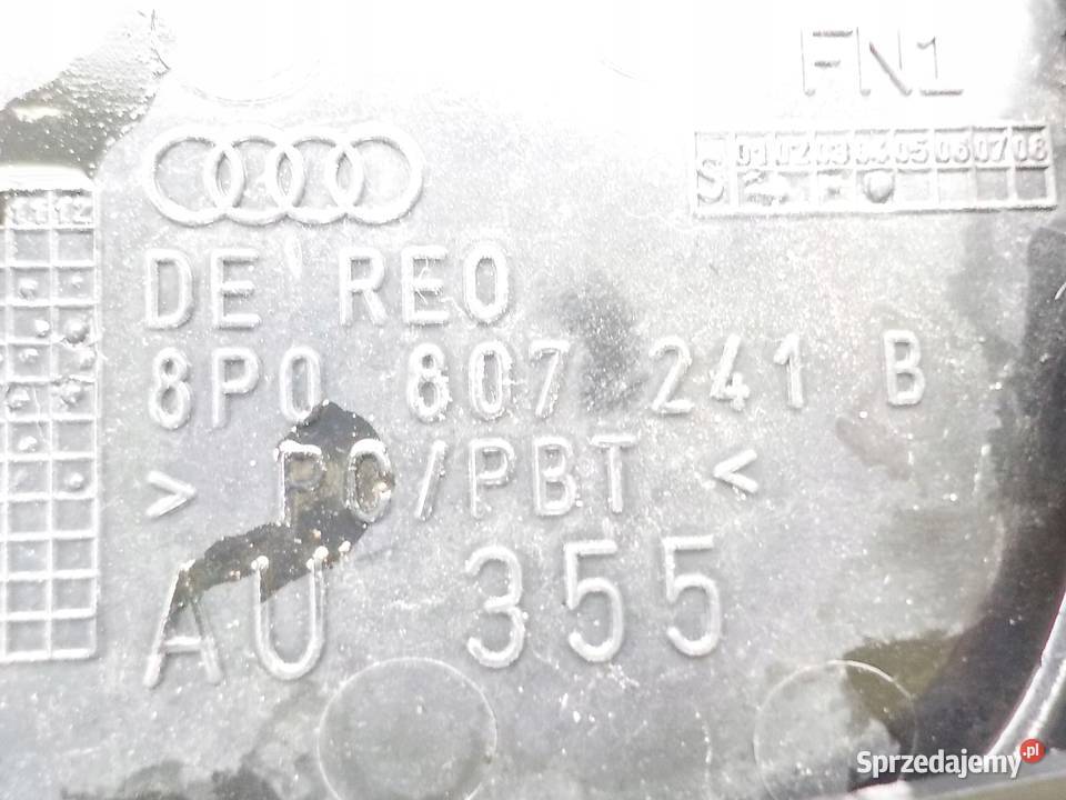ZDERZAK PRZEDNI ZAŚLEPKI SPR AUDI A3 8P 0813