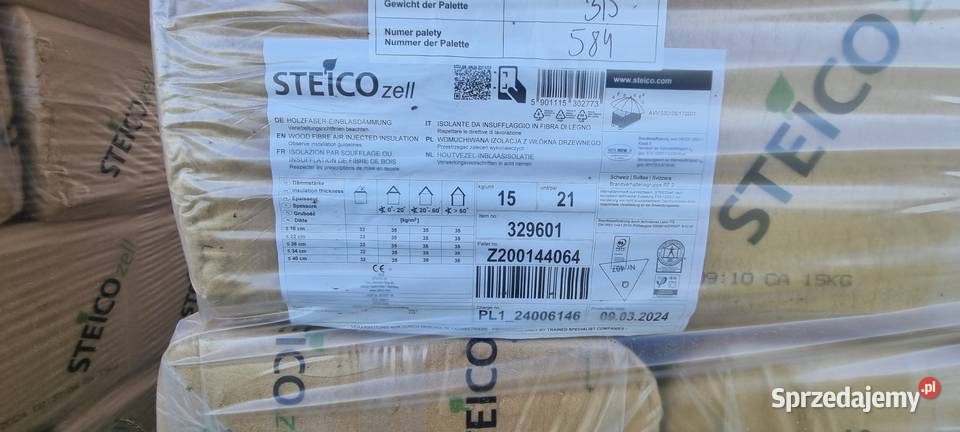 Steico Zell wełna drzewna Wykończenie Prusiek sprzedam