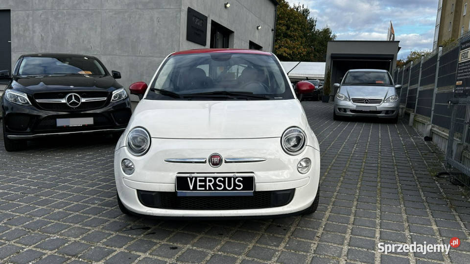 Fiat 500 14 Automat 100 Klima Czerwone wnętrze kurtyny powietrzne Gdynia