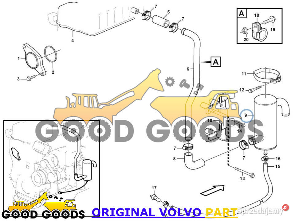 VOLVO FILTR ODMY 11033878 Władysławów sprzedam